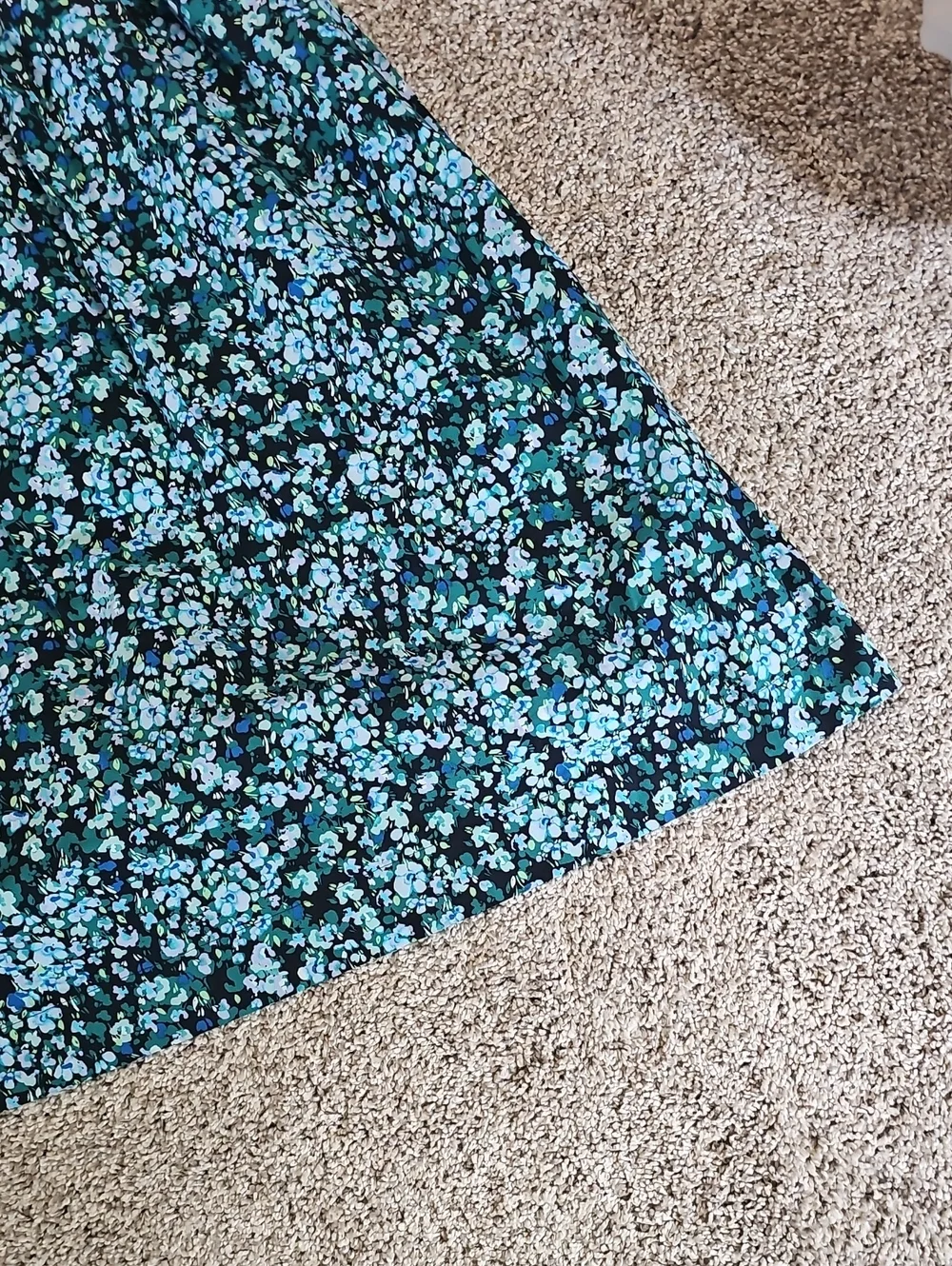 J.Crew Factory Cotton Poplin Smocked Flutter-Sleeve Midi Dress